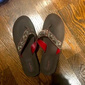 NWT coach flip flops